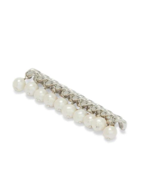 Jil Sander freshwater pearl brooch - Grey
