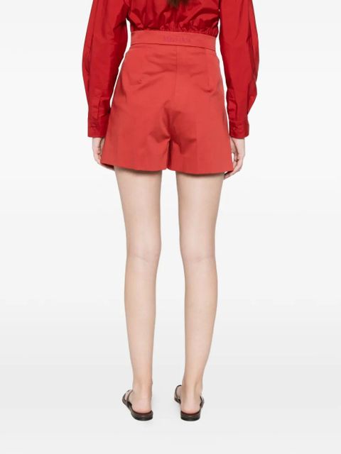 Max Mara pleated shorts - Red