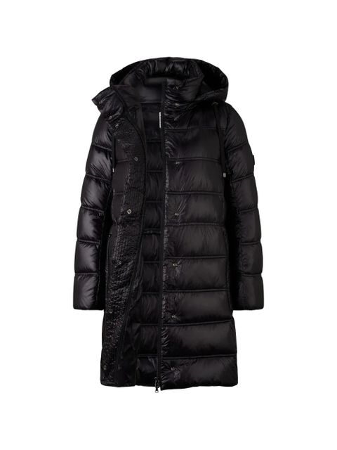 BOGNER Lynn detachable hood quilted coat - Black