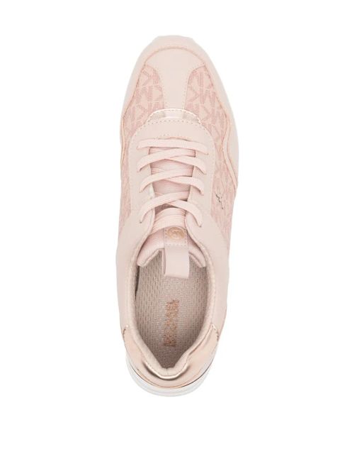 Michael Kors Raina logo-jacquard platform sneakers - Pink