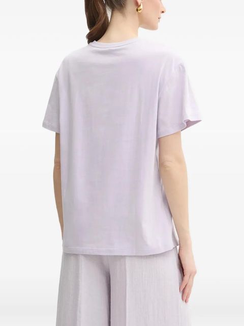 TWINSET logo-embellished T-shirt - Purple