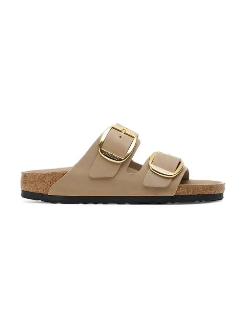 Birkenstock klapki skórzane Boston Big Buckle damskie kolor beżowy 1030395 - zdjęcie produktu nr 1