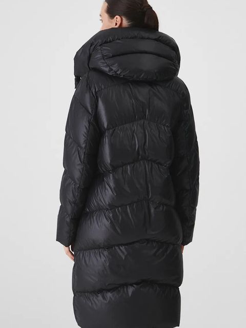 Medicine płaszcz puchowy damski kolor czarny zimowy - zdjęcie produktu nr 2