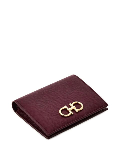 Ferragamo Gancini buckle compact wallet - Purple