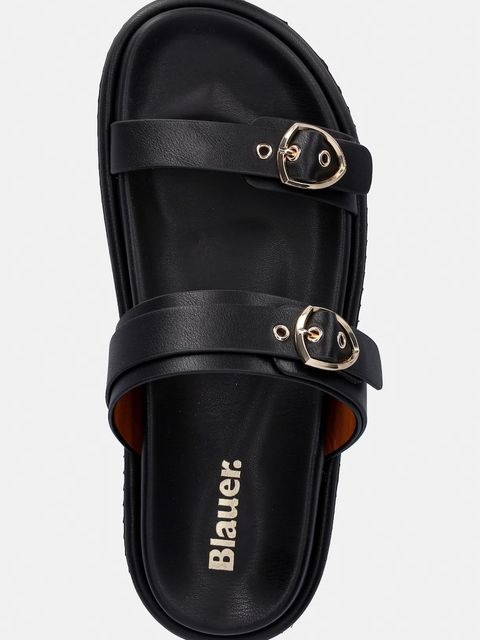 Blauer klapki skórzane BLOOM03