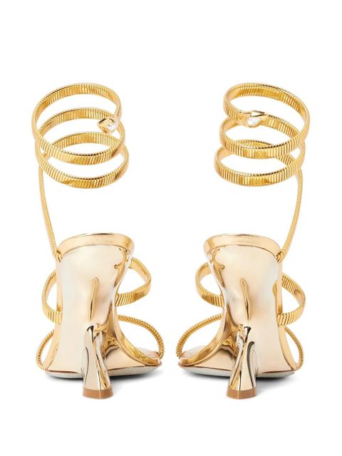 René Caovilla 105mm Symphony sandals - Gold