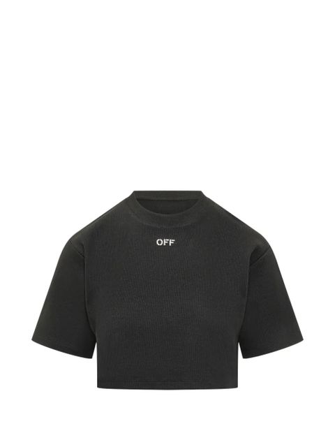 Off-White Off-stamp ribbed T-shirt - Black - zdjęcie produktu nr 1