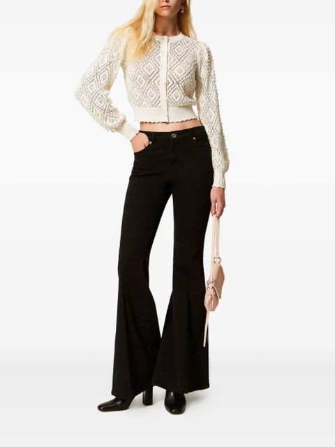 TWINSET flared trousers - Black - zdjęcie produktu nr 2