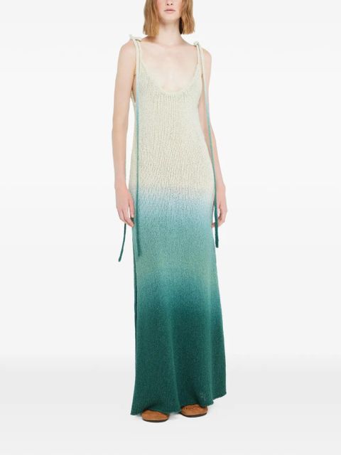 Alanui Wave Bloom maxi dress - Green