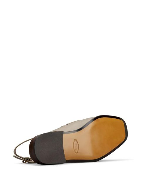 Tod's penny-detail leather pumps - Neutrals