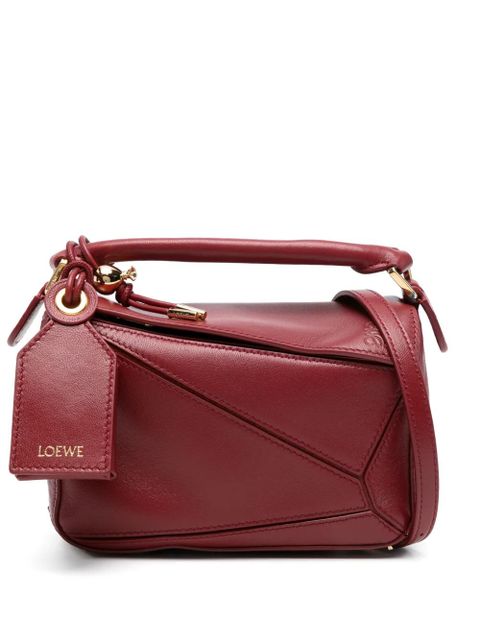LOEWE Featherlight Puzzle mini bag - Red - zdjęcie produktu nr 1