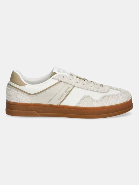 Tommy Jeans sneakersy THE GREENWICH MIX MEDIA kolor beżowy EN0EN02730 - zdjęcie produktu nr 2