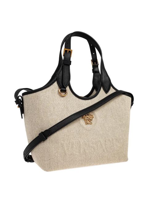 Versace Medusa-appliqué tote bag - Neutrals