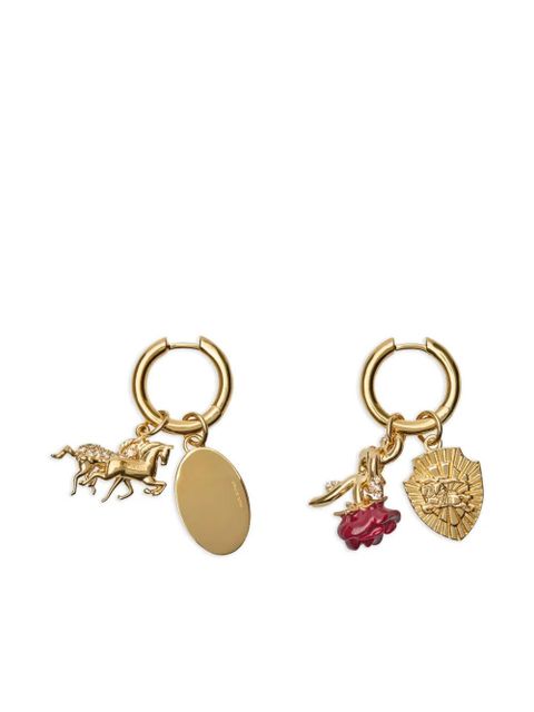Burberry charm hoop earrings - Gold - zdjęcie produktu nr 2