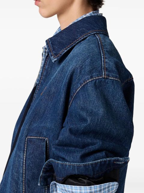 Miu Miu denim trucker jacket - Blue