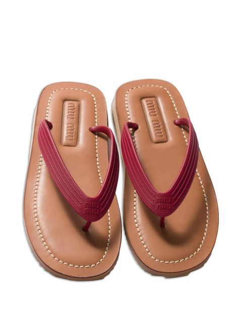 Miu Miu Thong sandals - Red