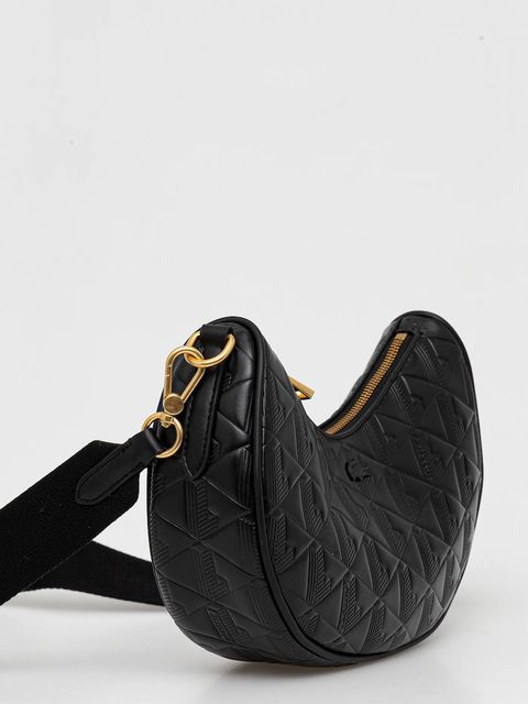 Lacoste torebka skórzana kolor czarny NF4710MH - zdjęcie produktu nr 2