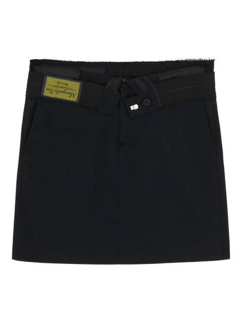 MM6 Maison Margiela belt A-line mini skirt - Black - zdjęcie produktu nr 1