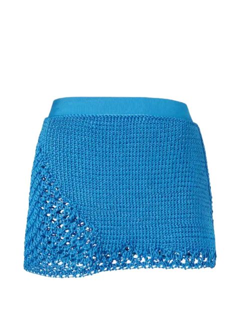 FENDI openwork skirt - Blue