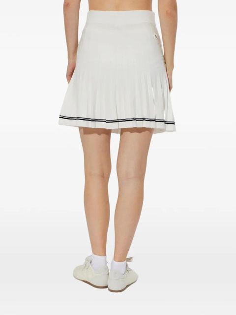 BOGNER Myra pleated striped skirt - White