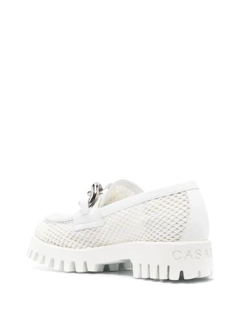 Casadei Tappeur netweb loafers - White