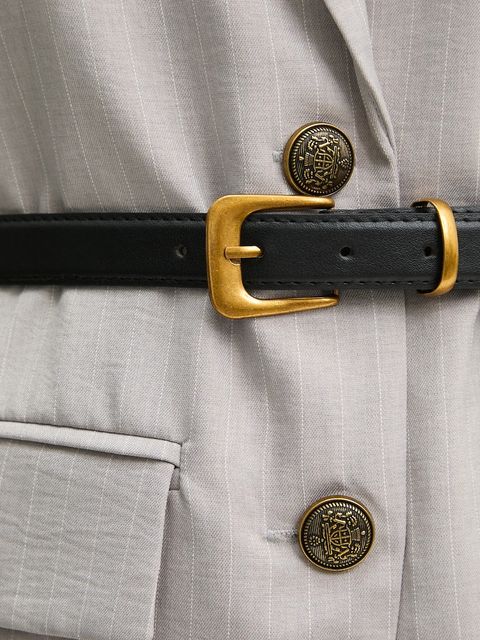 Answear.LAB komplet - kamizelka i spodnie damski kolor szary