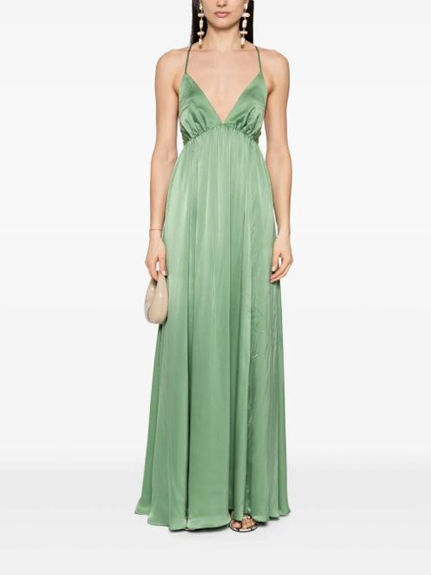 ZIMMERMANN silk-satin maxi dress - Green - zdjęcie produktu nr 2