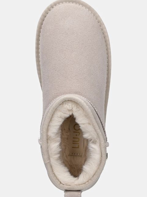 Liu Jo śniegowce zamszowe JANE 01 kolor beżowy SF5105PX00201127