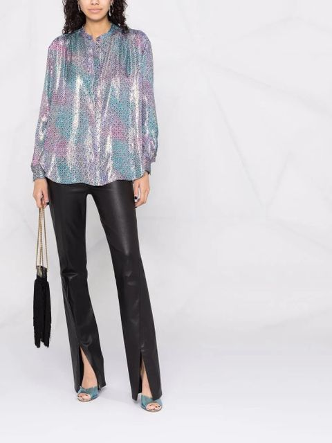 ISABEL MARANT lurex shirt - Blue - zdjęcie produktu nr 2