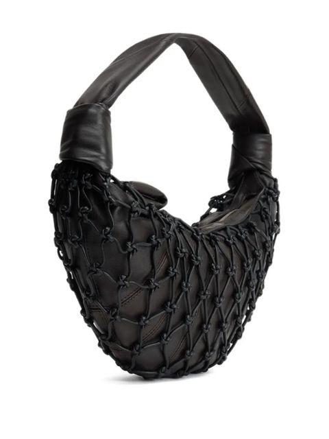 LEMAIRE Fortune Croissant knotted-details shoulder bag - Brown