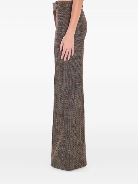 Chloé tailored checked wool trousers - Brown