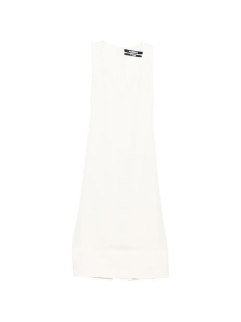 Jacquemus square neck midi dress - Neutrals - zdjęcie produktu nr 1