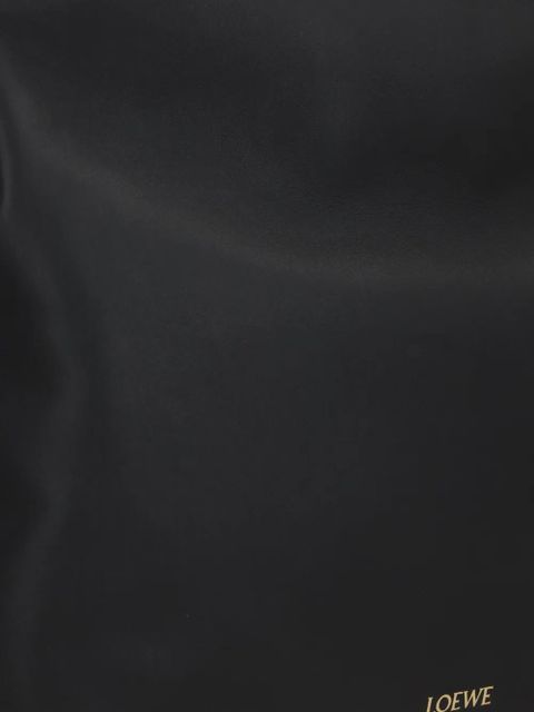 LOEWE large Flamenco knot-detail leather tote bag - Black