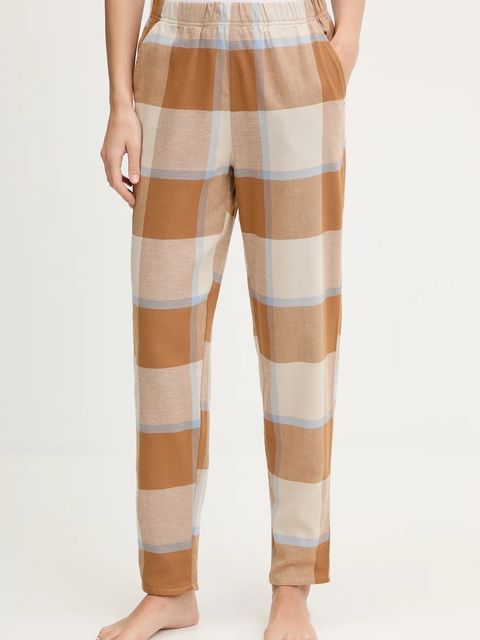 United Colors of Benetton spodnie piżamowe bawełniane damska kolor brązowy bawełniana 40EP3F00I - zdjęcie produktu nr 1