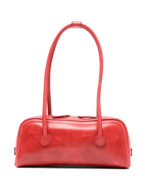 Marge Sherwood small embossed-logo shoulder bag - Red - zdjęcie produktu nr 1