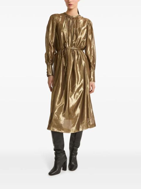 Yves Salomon long sleeve dress - Gold - zdjęcie produktu nr 2