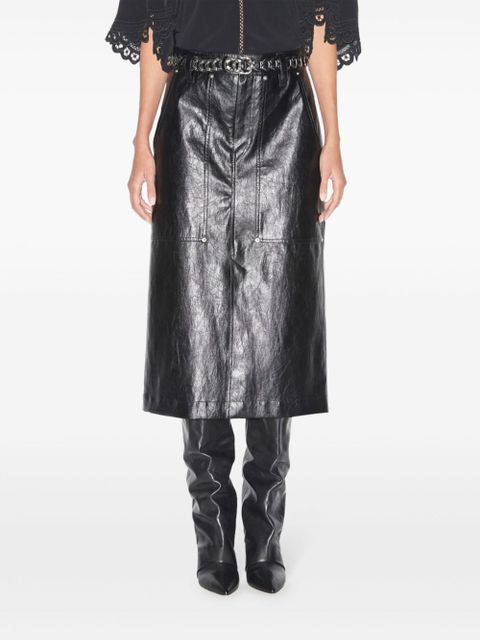 MARANT ÉTOILE Angele midi skirt - Black - zdjęcie produktu nr 2