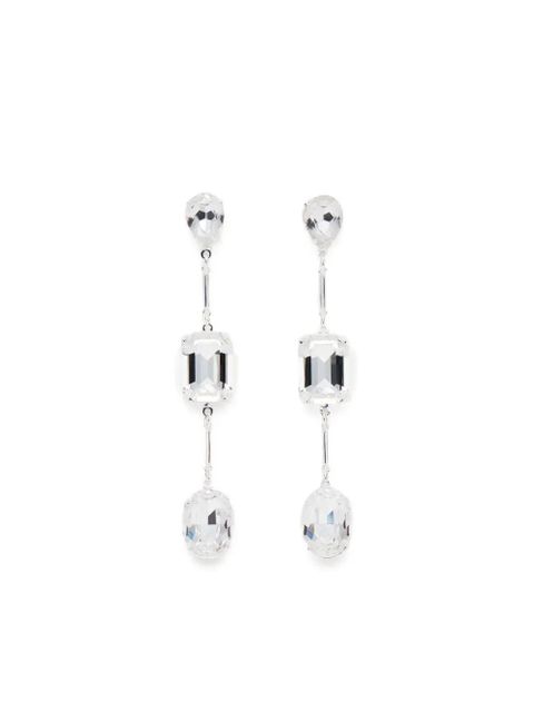 Magda Butrym crystal-embellished drop earrings - Silver - zdjęcie produktu nr 2