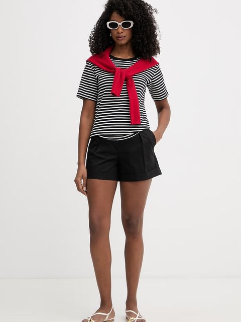 Twinset t-shirt damski bawełniany z elastanem - zdjęcie produktu nr 1