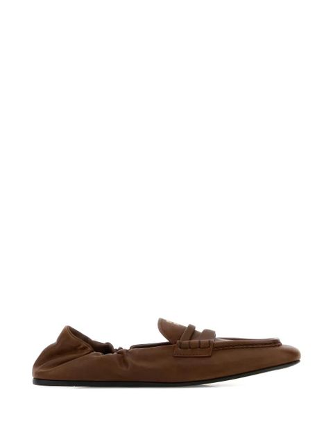 Miu Miu ruched loafers - Brown - zdjęcie produktu nr 1