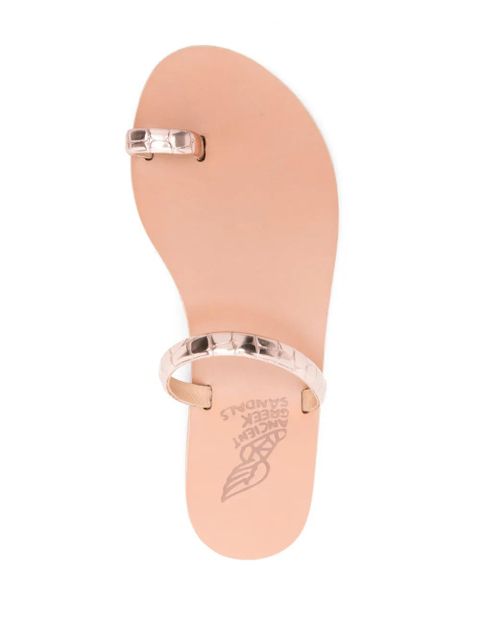 Ancient Greek Sandals Ophion flat leather sandals - Pink