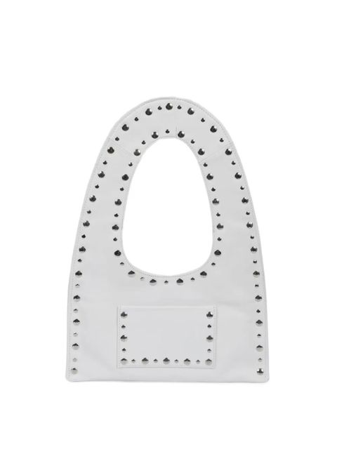 Gimaguas mini Franca studded-embellishment tote bag - White