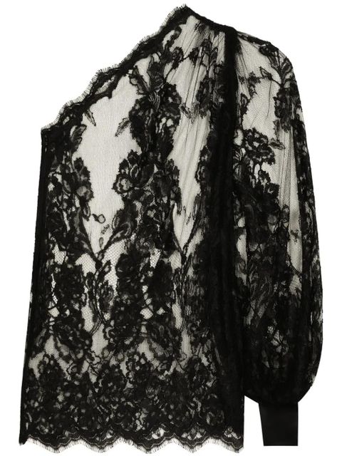 Dolce & Gabbana One-shoulder blouse - Black - zdjęcie produktu nr 1
