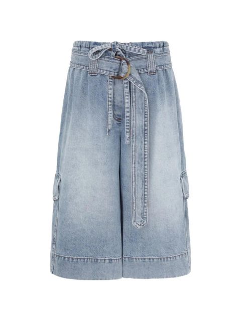 ZIMMERMANN belted cargo denim shorts - Blue - zdjęcie produktu nr 1