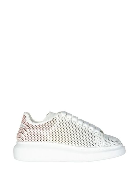 Alexander McQueen Oversized Dotted Cut-Out crystal-embellished sneakers - White - zdjęcie produktu nr 1