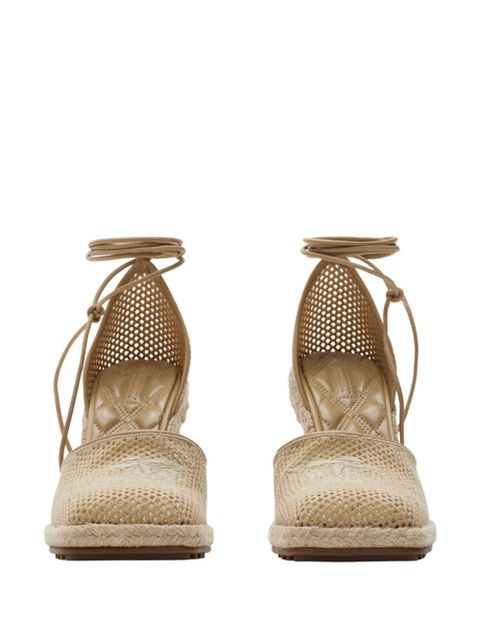 Burberry mesh plunge espadrilles - Neutrals