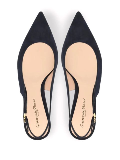 Gianvito Rossi Ribbon Sling 55mm pumps - Blue