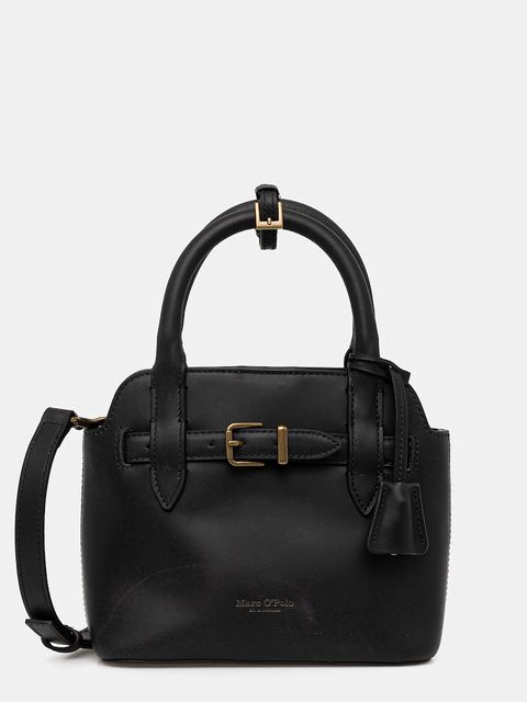Marc O'Polo torebka skórzana kolor czarny 50818770701104 - zdjęcie produktu nr 1