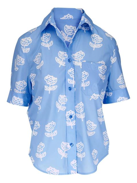 Marni Sprayed Rose shirt - Blue - zdjęcie produktu nr 1