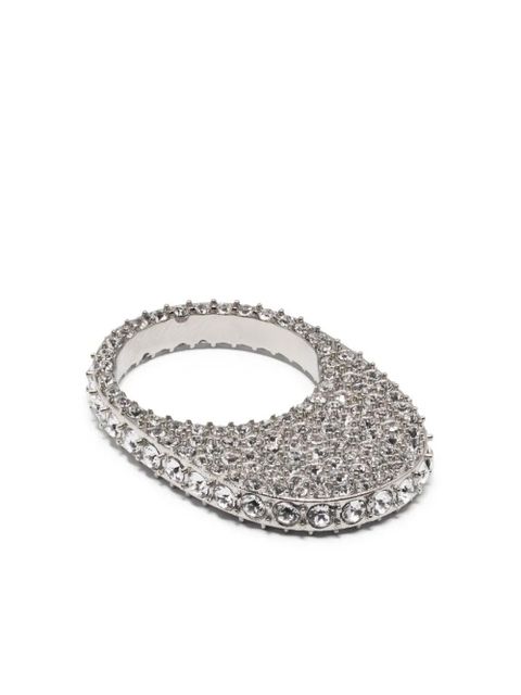 Coperni Swipe crystal-embellished ring - Silver - zdjęcie produktu nr 1
